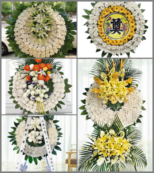 安徽安庆市怀宁县平山镇石牛村花圈速递